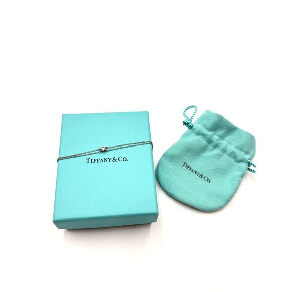 Tiffany & Co. PT950 Platinum Diamond Solitaire Bracelet With Box - Picture 9 of 9